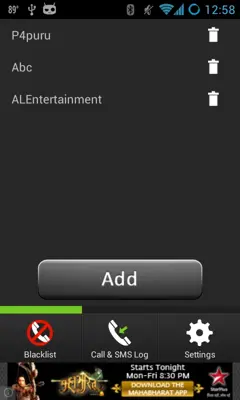 Call & SMS Blocker Plus android App screenshot 3